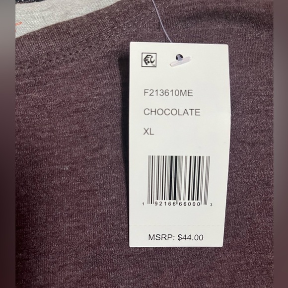 NWT - Weatherproof Vintage Henley, Chocolate, Size XL - Picture 6 of 12